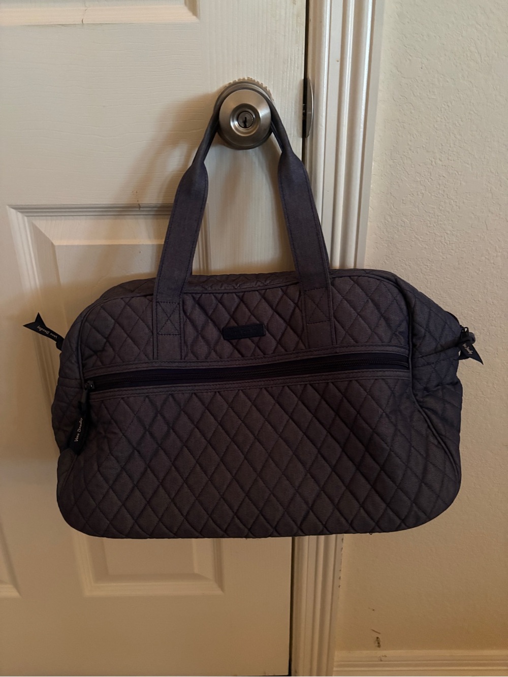 Vera Bradley Quilted Denim Travel Duffel Bag